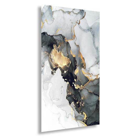 Exclusive Gold Black White Modern Marble Effect 60x120cm Decor Tile Golden Tide